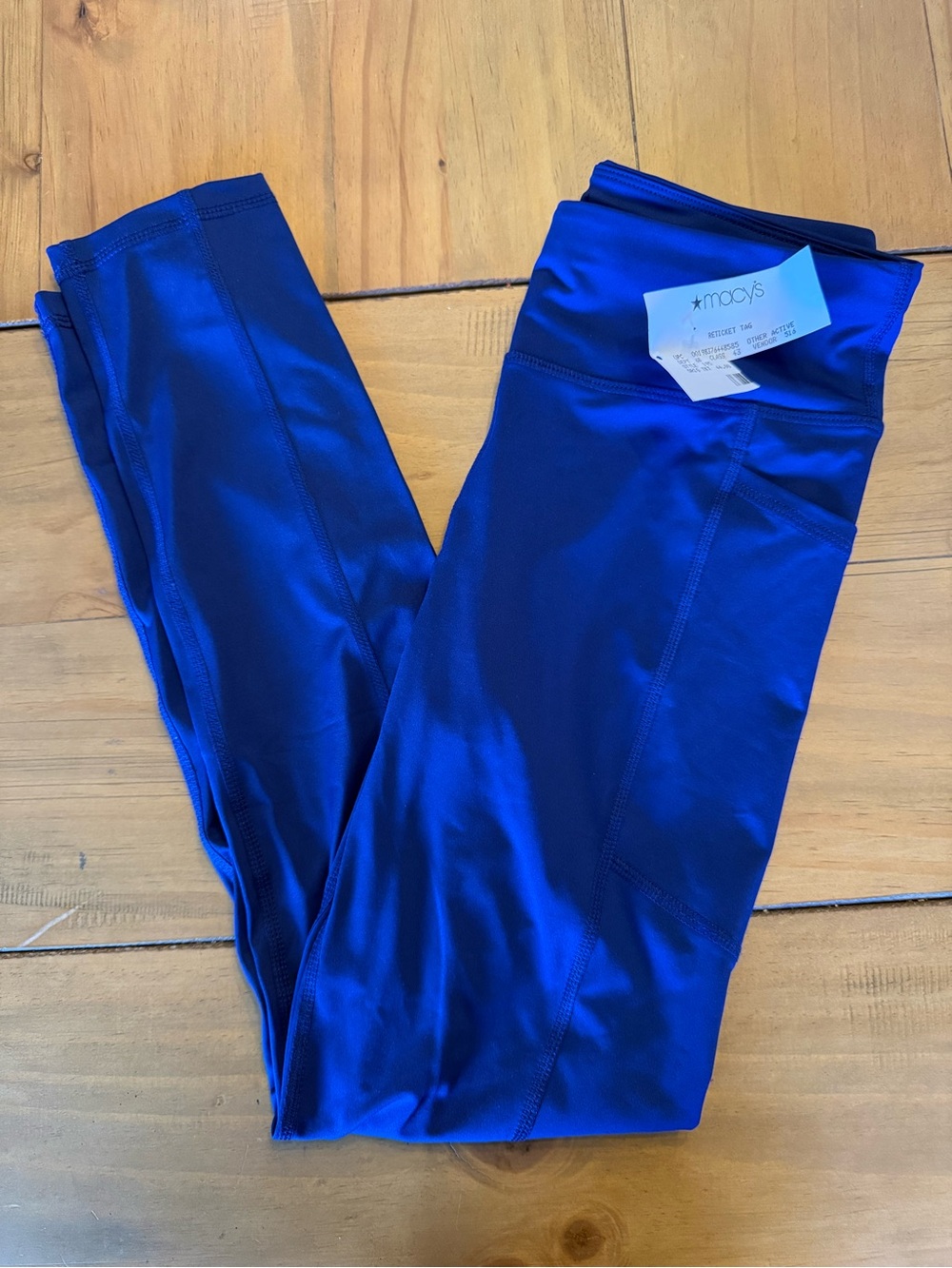 Macy's Royal Blue Performance Leggings